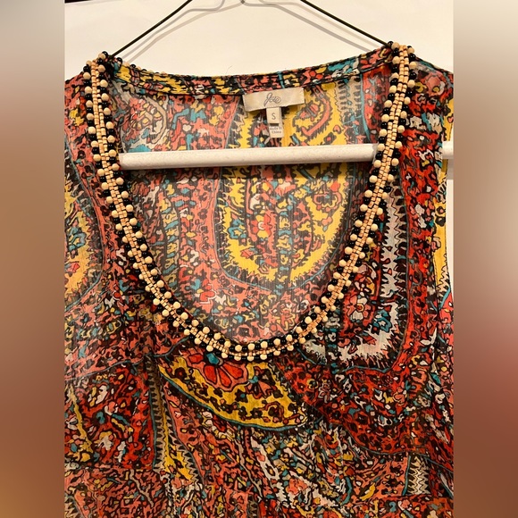 Joie Colorful See Through Top - Picture 3 of 5